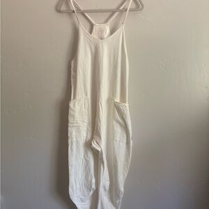 FP Movement by Free People White Relaxed Jumpsuit